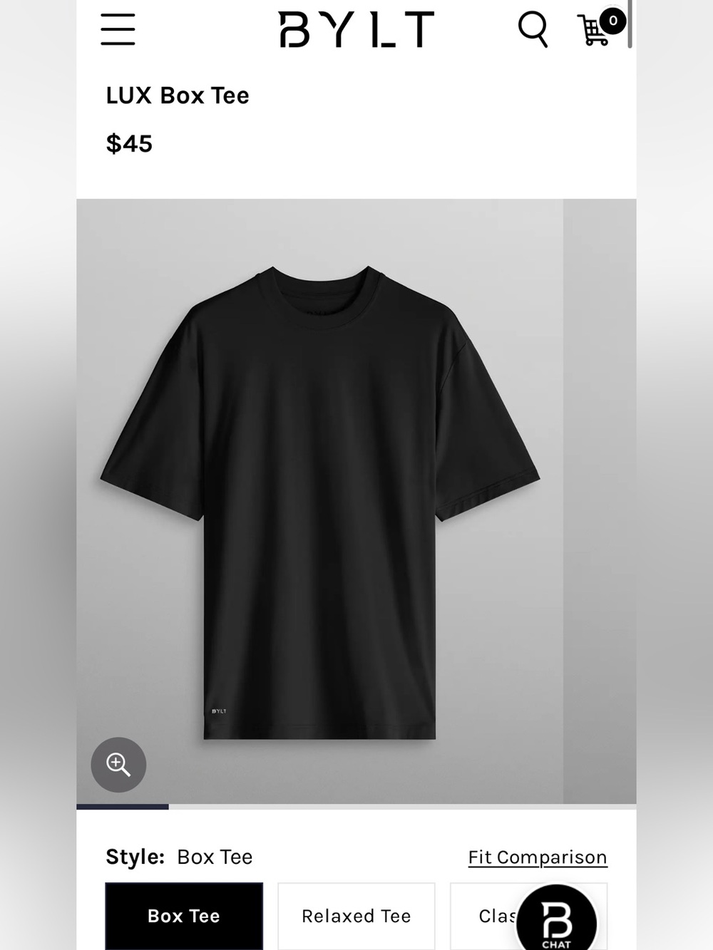 BYLT Basics LUX Box Tee - Black